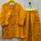 Embroidered 2-Piece Stiched Kurta Set for Kids Girls (7)