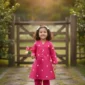 Girls 2 Piece Embroidered Stitched Slub Khaddar Suit (3)