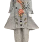 Printed khaddar 2 piece suit grey (4)