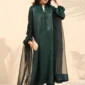 Zamurrad – Teal Green Velvet Silk Suit 4