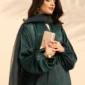 Zamurrad – Teal Green Velvet Silk Suit 4