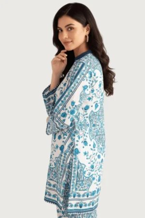 2 Pcs Women's Stitched Swiss Lawn Printed - Rosa Lifestyle Hub