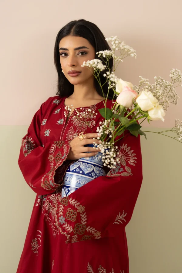 Mehrish – Embroidered Cotton 2-Piece Suit 2 Mehrish – Embroidered Cotton 2-Piece Suit