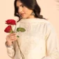 Sabeen - Ivory Embroidered Pishwas 3-Piece Suit 1