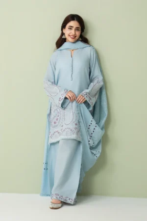 Neda Ice Blue 3 Piece Suit