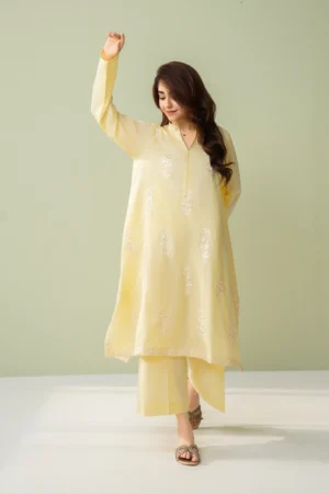 Aimal Butter Yellow 2 Piece Suit