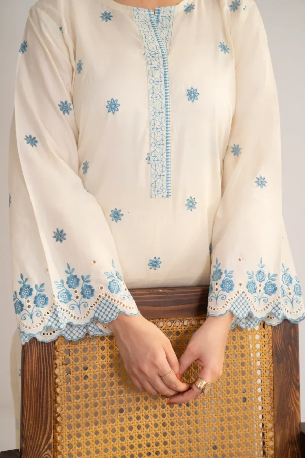 Ersa Ivory Embroidered 3 Piece Suit Ersa Ivory Embroidered 3 Piece Suit